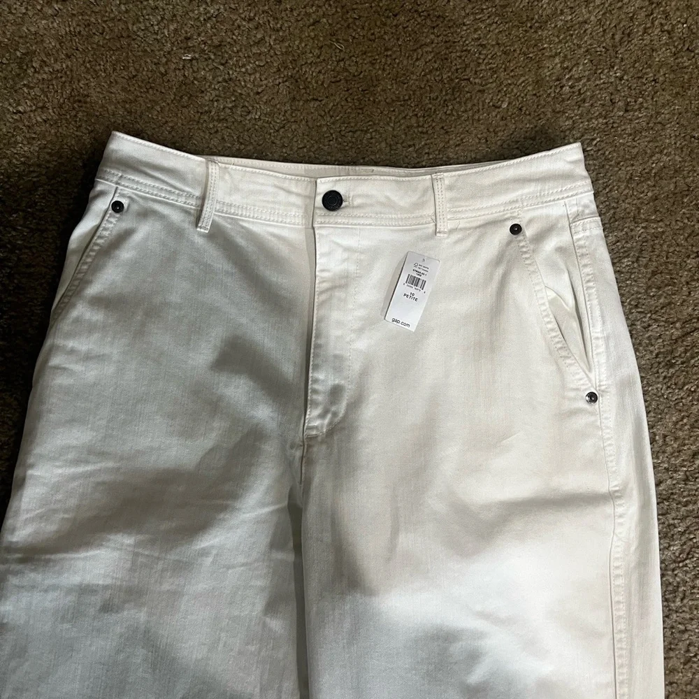 Gap Women's White Barrel Pant - Picture 2 of 4